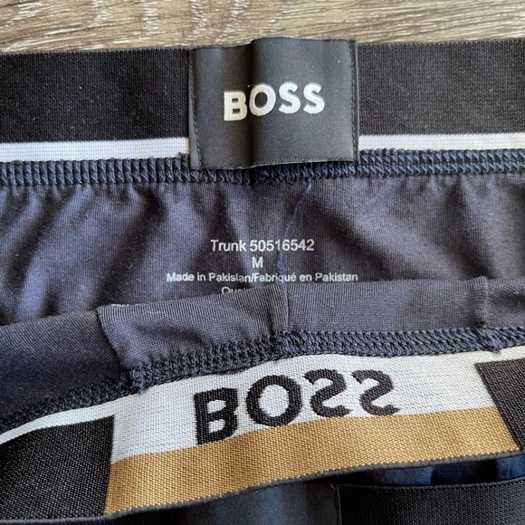 Boss Boxer Briefs Trio - Black, Navy, Tan - Picture 4 of 7